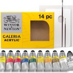 Winsor & Newton Galeria Acrylic Paint, 10 x 60ml (2-oz), Complete 14 Piece Set
